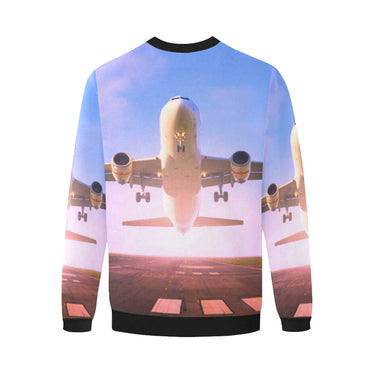 HOODIE - 80 Men's Oversized Fleece Crew Sweatshirt e-joyer